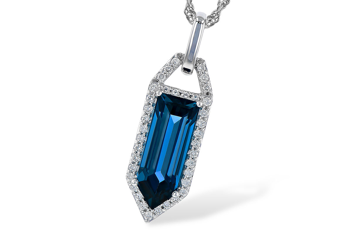 D327-84461: NECK 2.95 LONDON BLUE TOPAZ 3.12 TGW