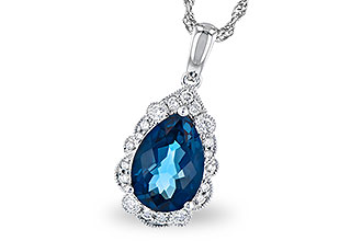 D327-89079: NECK 2.25 LONDON BLUE TOPAZ 2.40 TGW