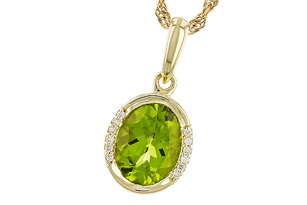 D328-77252: NECKLACE 1.72 TW PERIDOT 1.75 TGW (9x7 PER)