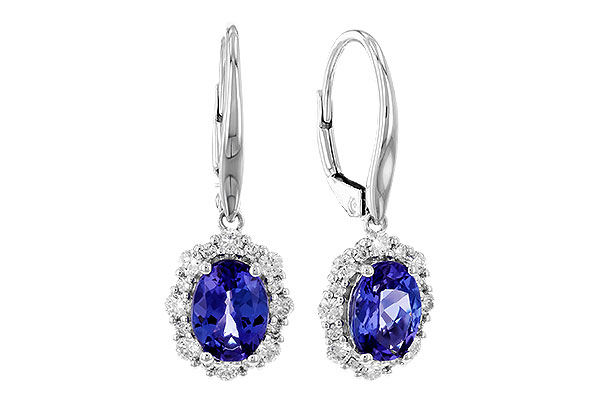 D328-78097: EARR 1.28 TW TANZANITE 1.72 TGW (7x5 OVAL)