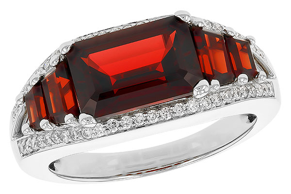 D328-78134: LDS RG 4.20 TW GARNET 4.45 TGW