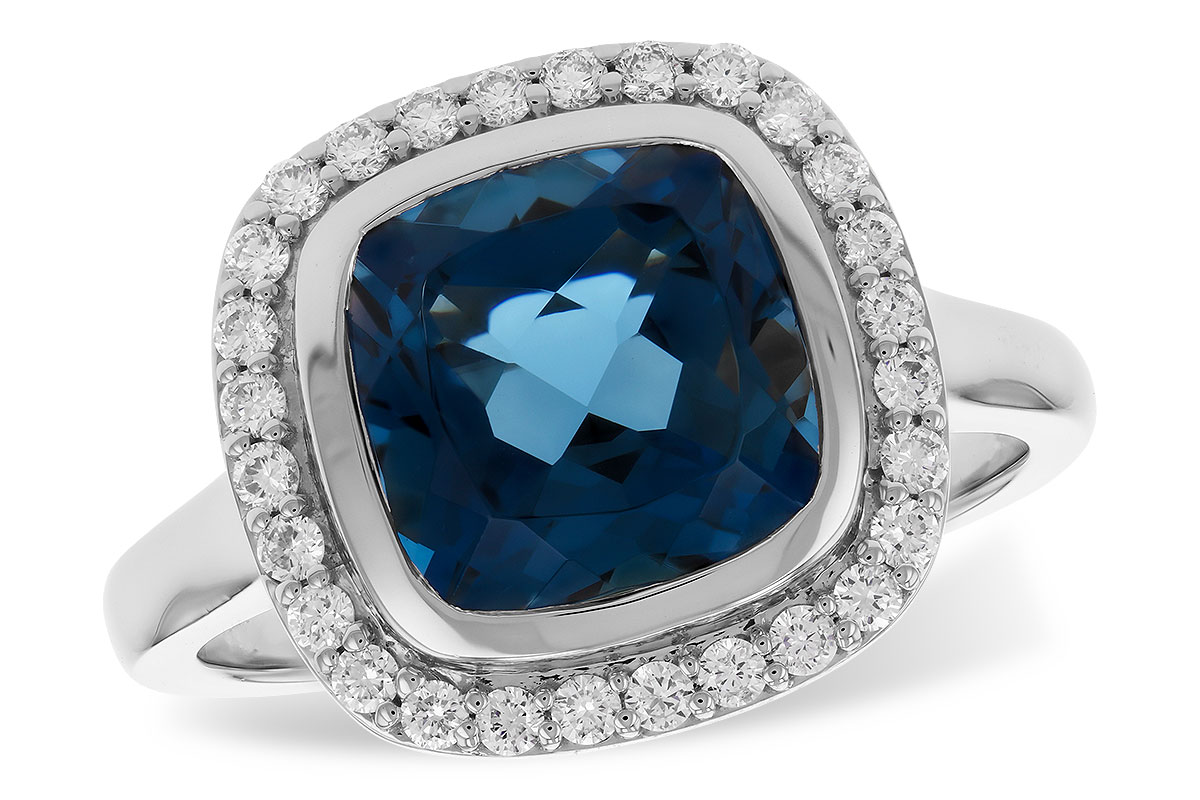 D328-79943: LDS RG 3.85 LONDON BLUE TOPAZ 4.15 TGW (9MM LBT)