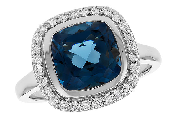 D328-79943: LDS RG 3.85 LONDON BLUE TOPAZ 4.15 TGW (9MM LBT)