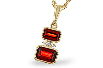 D329-66334: NECK .98 TW GARNET 1.01 TGW