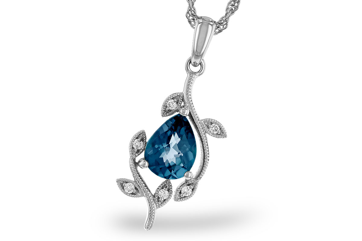 D329-68152: NECK 1.20 LONDON BLUE TOPAZ 1.25 TGW (8x6MM LBT)
