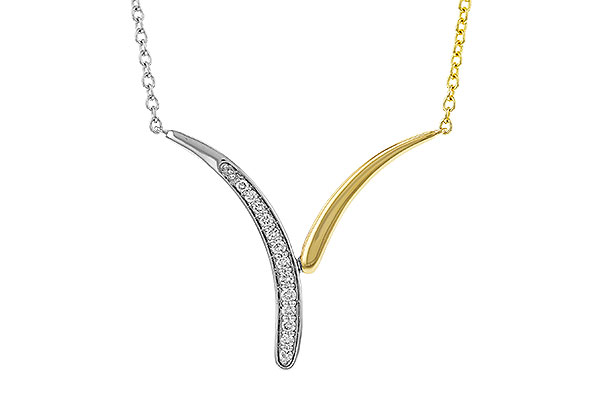 D329-69070: NECKLACE .12 TW (18")
