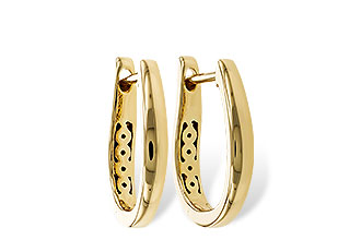 D329-69979: GOLD EARRINGS (15MM)