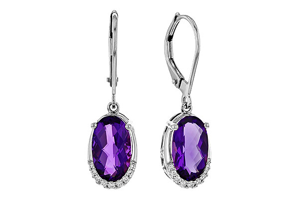 D329-71816: EARRINGS 2.70 TW AMETHYST 2.78 TGW (10x6MM OV)