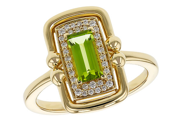 D329-72652: LDS RG .72 PERIDOT .84 TGW (8x4MM PER)
