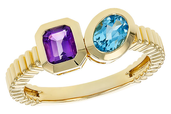 D329-72661: LDS RG .82 TW SEMI-PRECIOUS (AMY,SWISS BT)