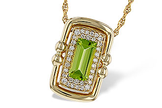 D329-72670: NECKLACE .72 PERIDOT .84 TGW (8x4MM PER)