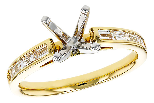 D330-55379: LDS SEMI DIA RG .38 TW BAGUETTES