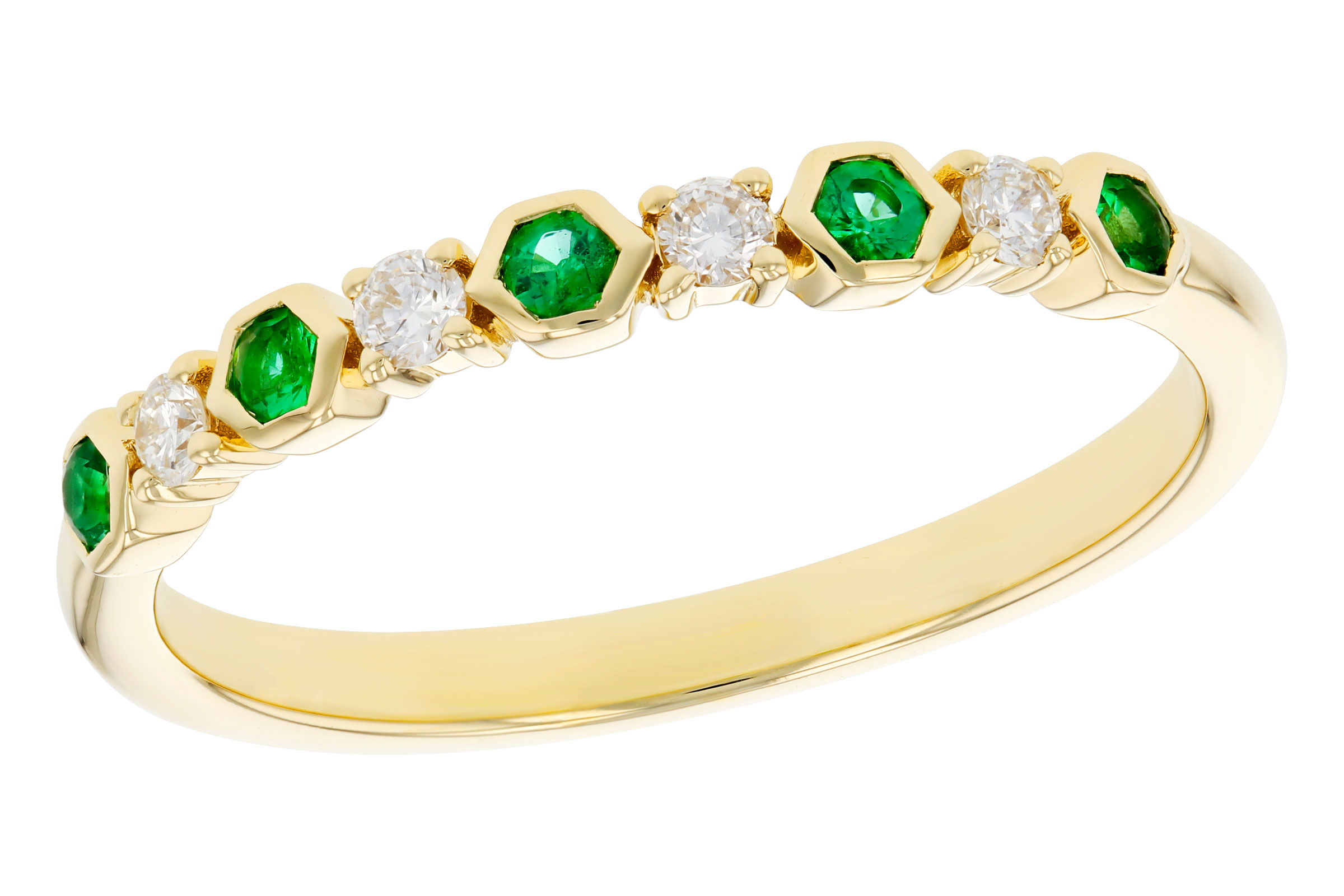 D330-58125: LDS WED RG .10 TW EMERALD .20 TGW