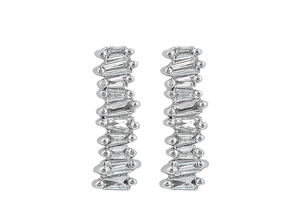 E245-13634: EARR .21 TW BAGUETTES