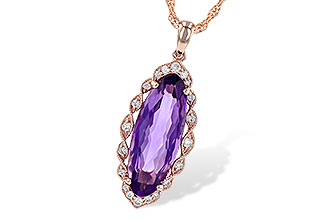 E245-17197: NECK 3.60 AMETHYST 3.74 TGW