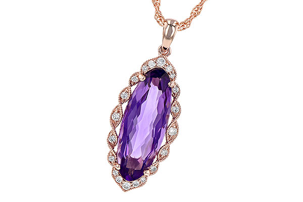 E245-17197: NECK 3.60 AMETHYST 3.74 TGW