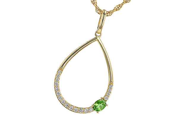 E245-17234: NECK .17 GREEN GARNET .26 TGW