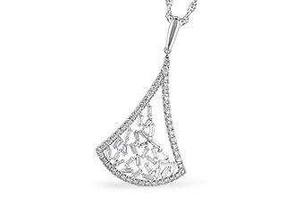 E327-88125: NECKLACE .50 TW
