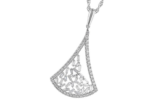E327-88125: NECKLACE .50 TW