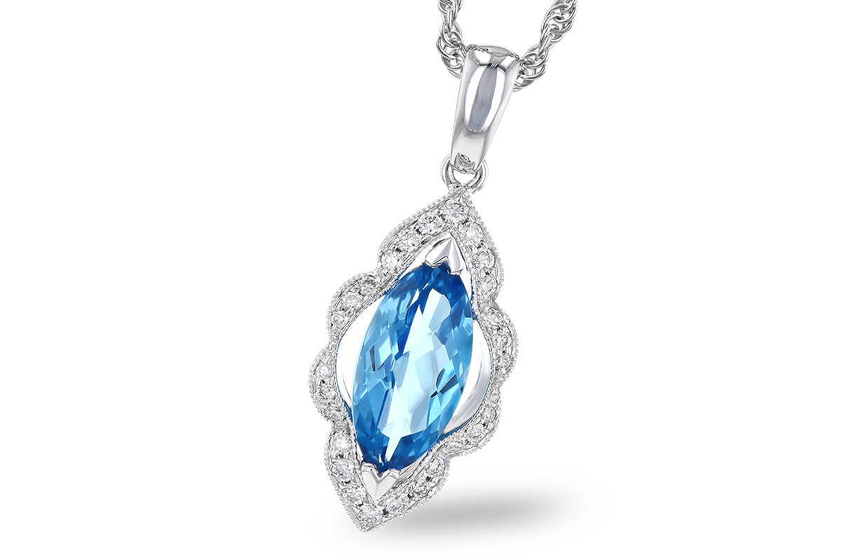 E327-89079: NECK 1.26 BLUE TOPAZ 1.37 TGW