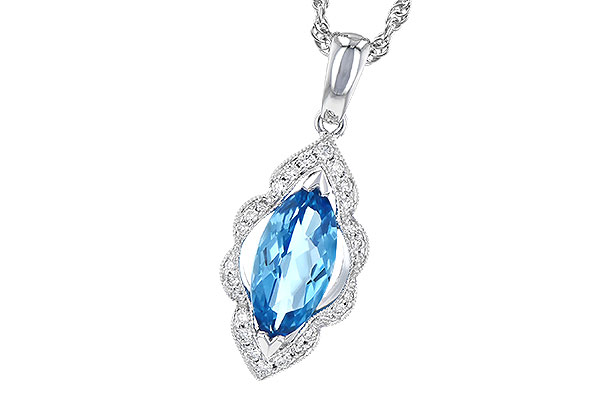 E327-89079: NECK 1.26 BLUE TOPAZ 1.37 TGW