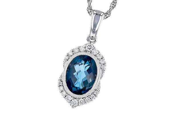 E327-90888: NECK 1.96 LONDON BLUE TOPAZ 2.10 TGW