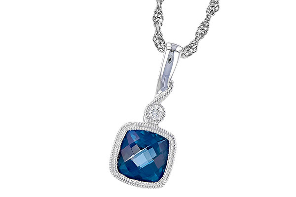 E328-73552: NECK 1.05 LONDON BLUE TOPAZ 1.07 TGW