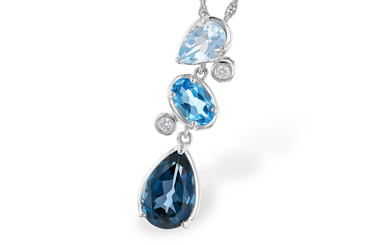 E328-76352: NECK 1.99 TW BLUE TOPAZ 2.02 TGW