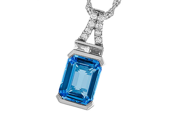 E328-79943: NECK 2.64 LONDON BLUE TOPAZ 2.80 TGW (9x7MM BT)