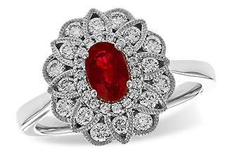 E328-80852: LDS RG .55 TW RUBY 1.07 TGW (6x4MM RUBY)