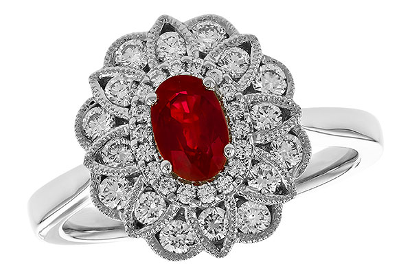 E328-80852: LDS RG .55 TW RUBY 1.07 TGW (6x4MM RUBY)