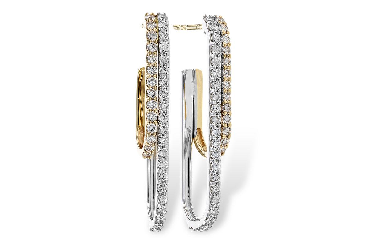 E329-67197: EARRING .98 TW