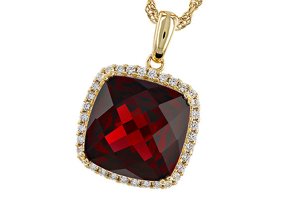 E329-67243: NECKLACE 9.26 GARNET 9.51 TGW (12MM CU)