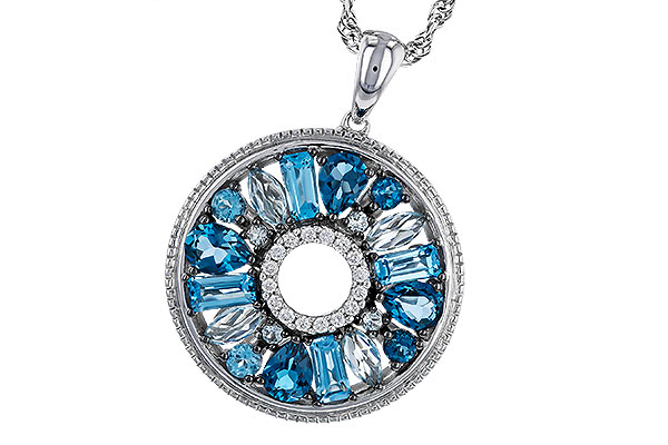 E329-68125: NECKLACE 1.67 BLUE TOPAZ 1.72 TGW