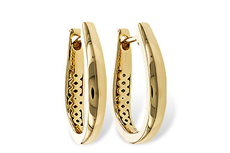 E329-69988: GOLD EARRINGS (17MM)