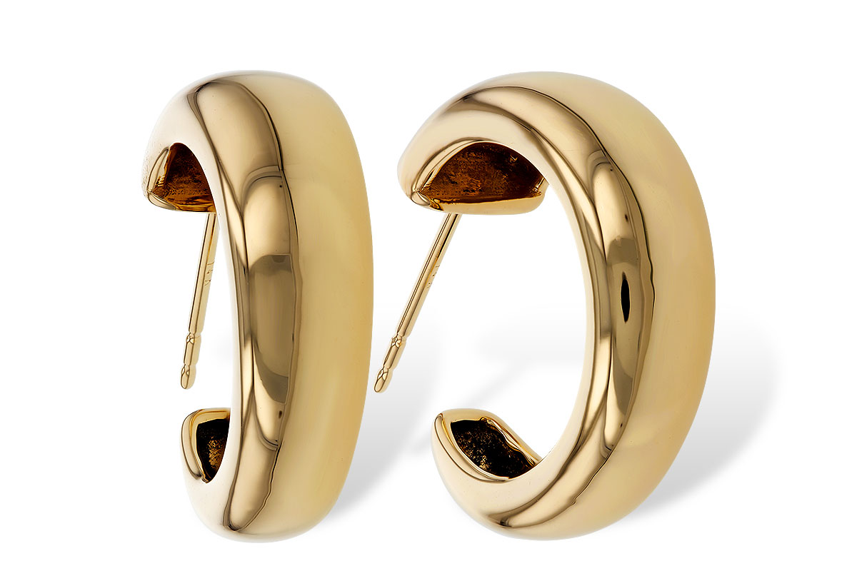 E329-71743: GOLD EARRINGS (20MM)