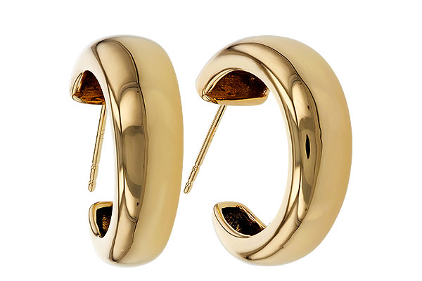 E329-71743: GOLD EARRINGS (20MM)