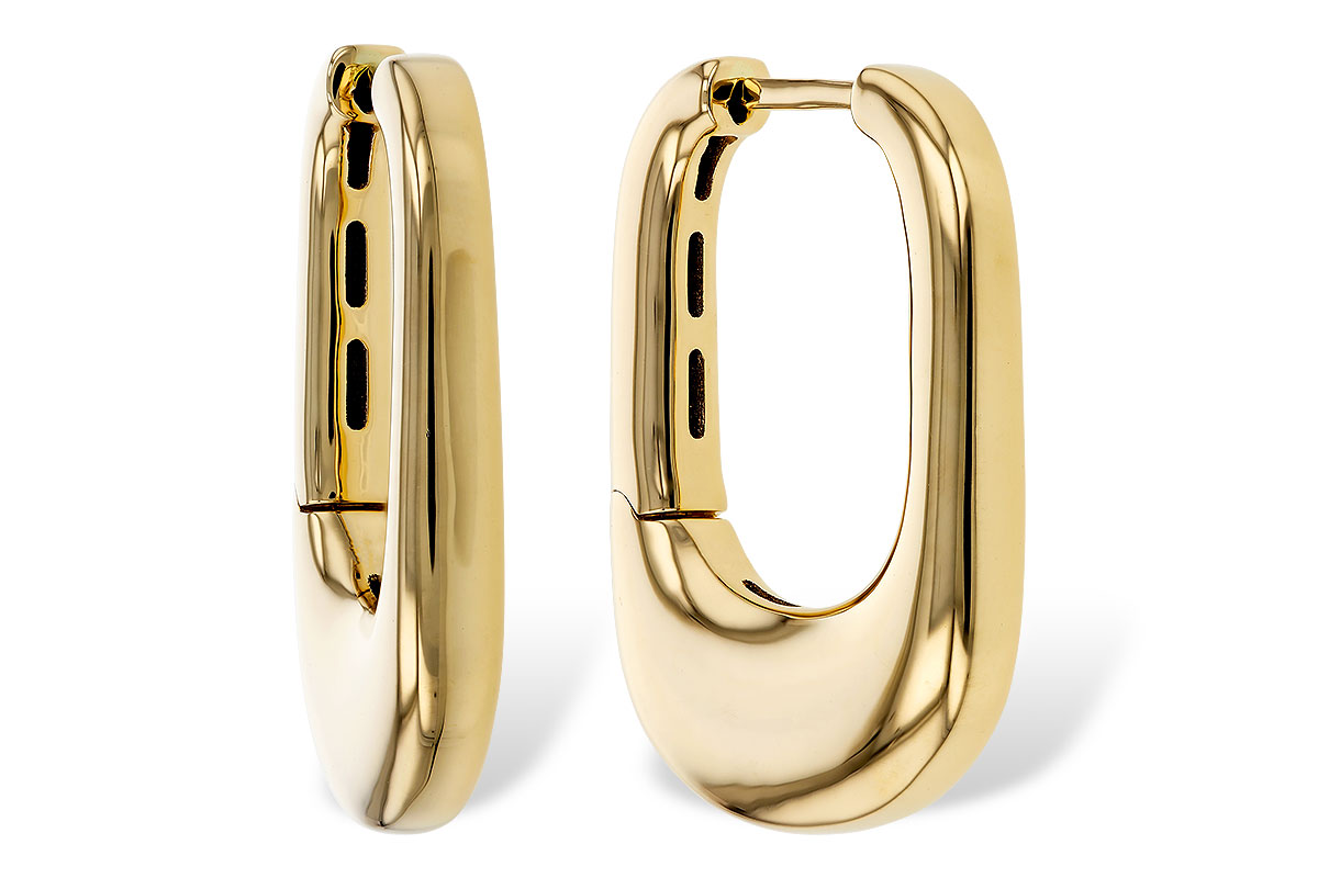 E329-71752: GOLD EARRINGS (24MM)