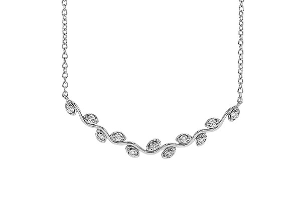 E329-71770: NECKLACE .25 TW (18")
