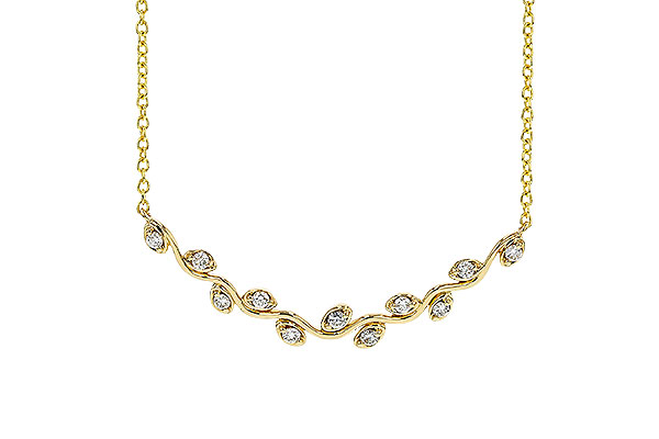 E329-71770: NECKLACE .25 TW (18")
