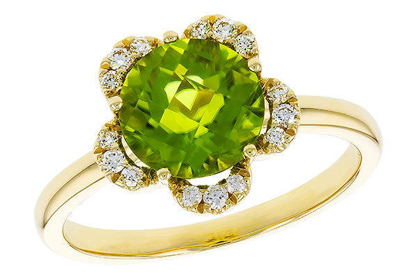 E329-72652: LDS RG 2.16 PERIDOT 2.28 TGW (8MM RD)