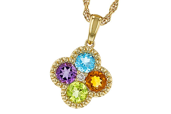 E329-72688: NECKLACE 1.26 SEMI-PREC (AMY,BT,CIT,PER) 1.29 TGW