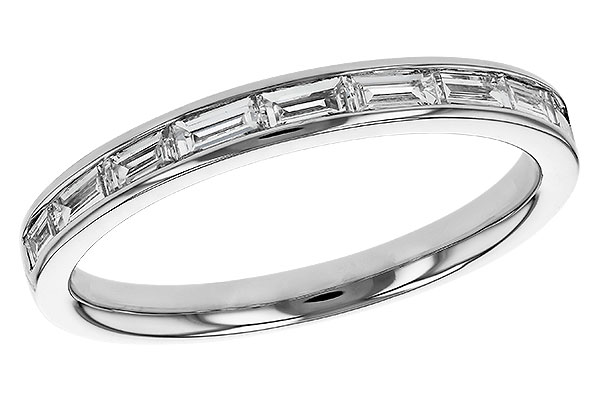 E330-55379: LDS DIA WED RG .44 TW BAGUETTES