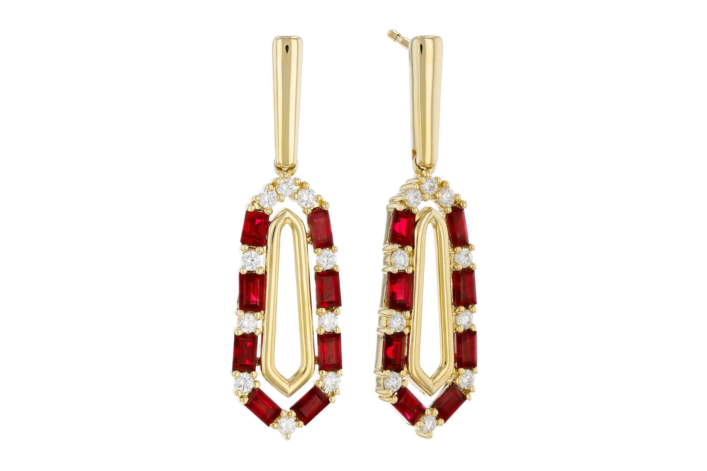 E330-58143: EARR .98 TW RUBY 1.26 TGW