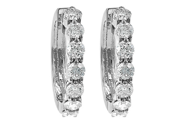 F240-58115: EARRINGS 2 CT TW