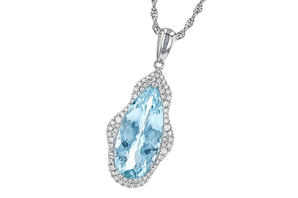 F245-15397: NECK 3.97 AQUAMARINE 4.20 TGW