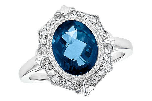 F245-17197: LDS RG 3.00 LONDON BLUE TOPAZ 3.16 TGW