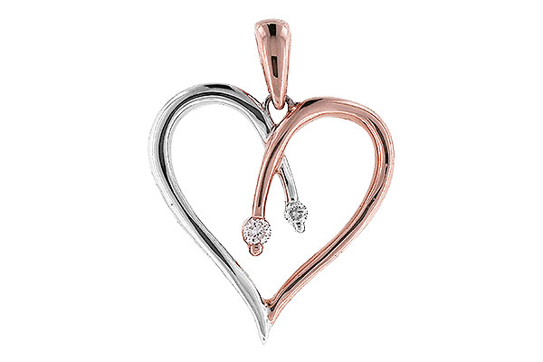 F327-87270: H061-49933 MADE IN PINK & WG .04 TW