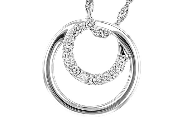 F327-89061: NECKLACE .15 TW
