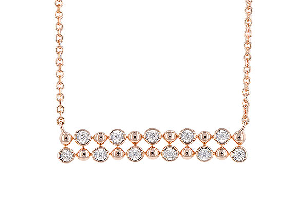 F327-89943: NECKLACE .12 TW
